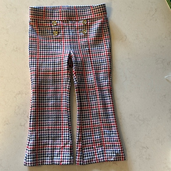 Janie and Jack 2T houndstooth flare sailor pants. - Picture 1 of 3